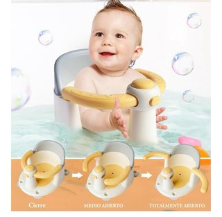 Silla de baño para bebé ROMAGIO (amarillo)