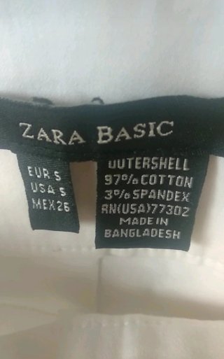 Falda ZARA lápiz blanca verano