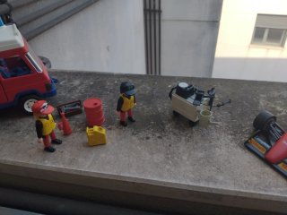Furgoneta taller y fórmula 1 Playmobil