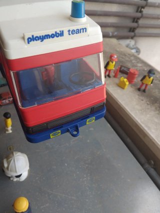 Furgoneta taller y fórmula 1 Playmobil