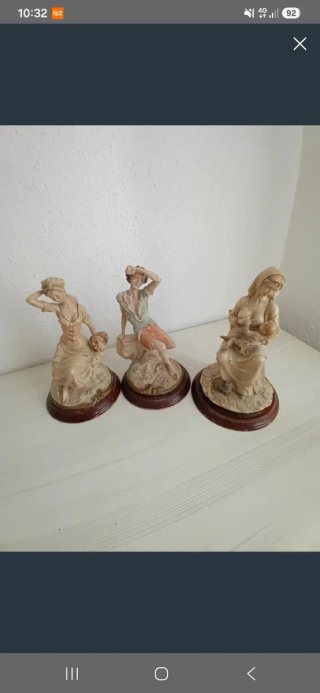3 Figuras estilo Capodimonte/Lladró