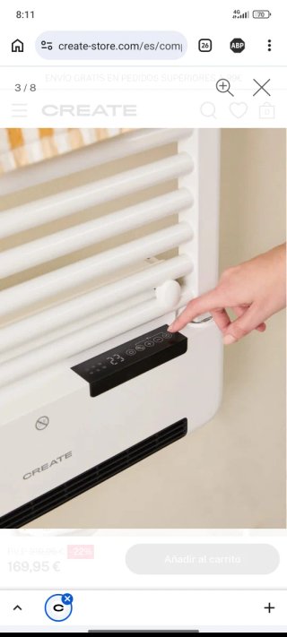 Toallero de aceite eléctrico con calefactor y WiFi