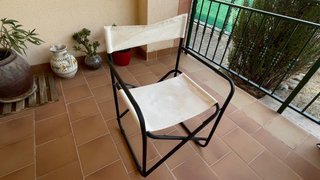 Silla Director Plegable Tela y Metal