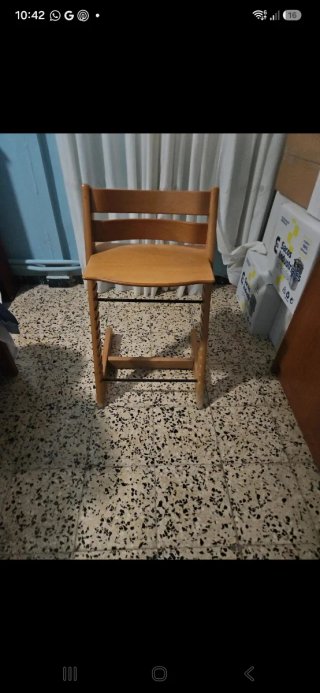 Trona evolutiva madera