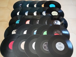Lote de 25 discos de vinilo de 12" para decoración