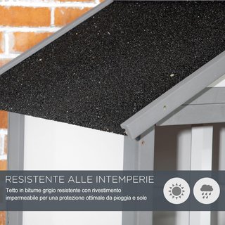 Gabbia per Uccelli da Esterno in Legno di Abete e Metallo, Voliera con 3 Aperture con Blocco, 4 Posatoi e Vassoio Rimovibile, 80.5X57X153 Cm, Grigio Chiaro