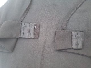 Vestido largo beige y negro T M. VER medidas
