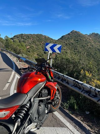 Kawasaki ER6n Naked Roja