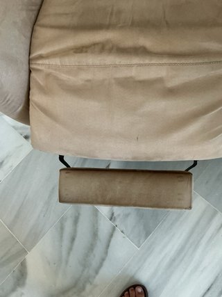Sillón reclinable Natuzzi Beige Terciopelo