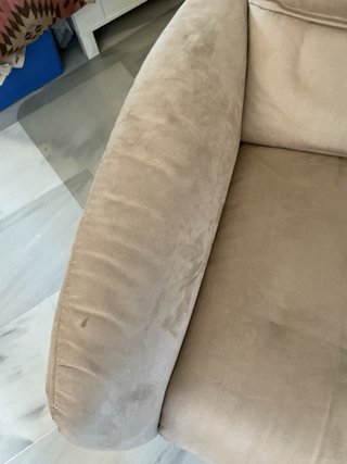 Sillón reclinable Natuzzi Beige Terciopelo