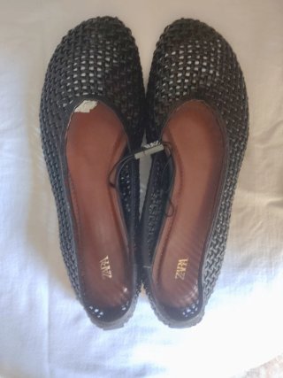 Zapatos planos Zara negros mujer