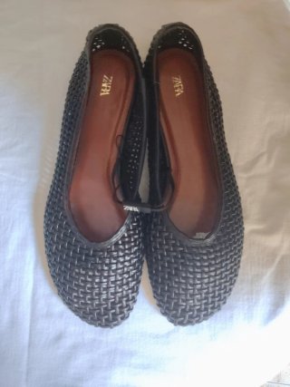 Zapatos planos Zara negros mujer