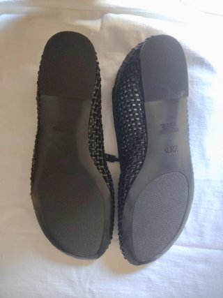 Zapatos planos Zara negros mujer