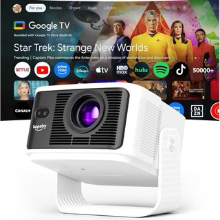 Proyector [Google TV] 4K Asistente de voz de IA