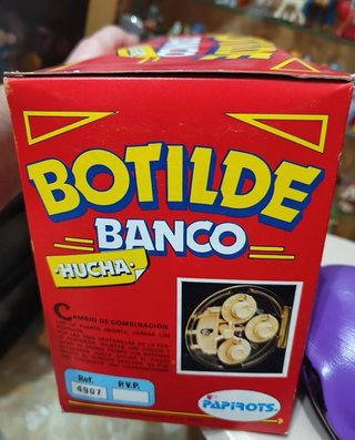 Antigua Hucha un dos tres Botilde años 80 sin uso