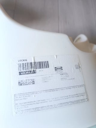 Orinal Ikea blanco y menta