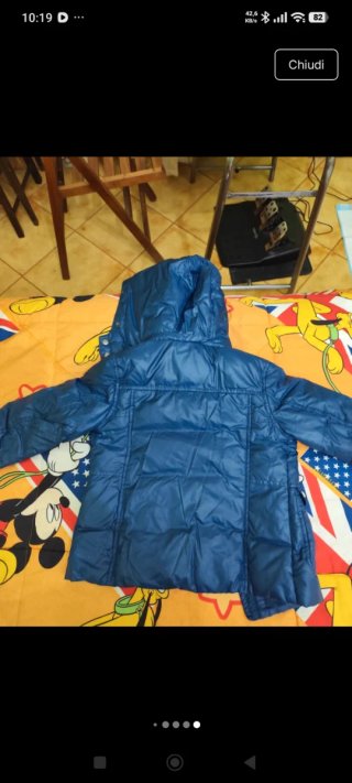 Giacca bambino blu con cappuccio