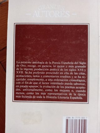 Poesia Española del Siglo de Oro.