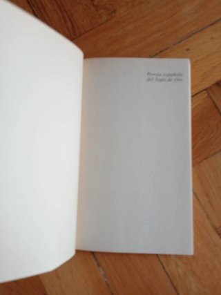 Poesia Española del Siglo de Oro.
