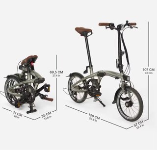 Bicicleta Plegable BTWIN Fold Light Aluminio