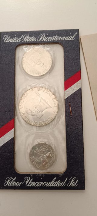 Set monete d'argento USA Bicentenario 1776-1976