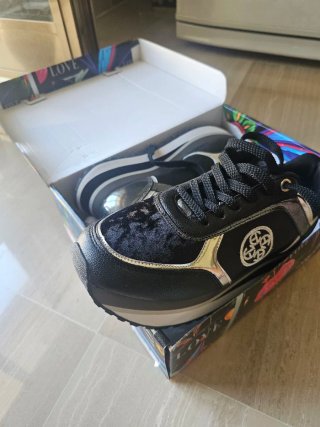Enrico Coveri Scarpe Donna Nere/Argento Tg 40