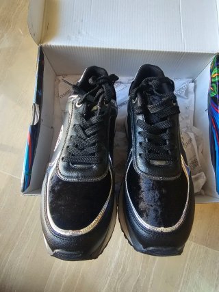 Enrico Coveri Scarpe Donna Nere/Argento Tg 40