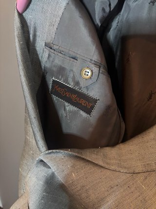 Completo elegante uomo Yves saint Laurent grigio