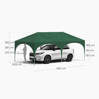 CARPAS 3X3 PLEGABLES VERDES NUEVAS CON PAREDES
