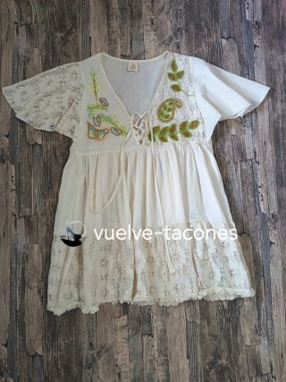 Blusón boho bordado ♡ SUMITRA * M/L