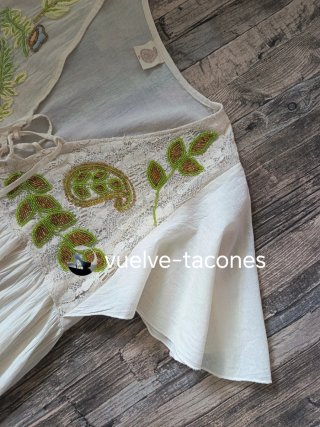 Blusón boho bordado ♡ SUMITRA * M/L