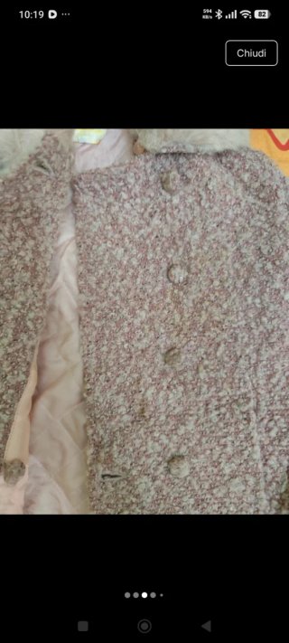 Cappottino bimba con pelliccia