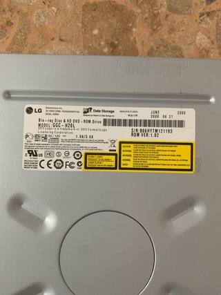 LG GGC-H20L Lector Blu-ray/Grabadora CD/DVD