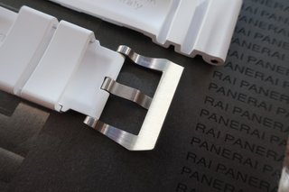 Correa caucho Accordion Blanco para Panerai 24mm