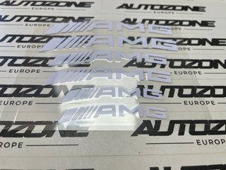 Adhesivos AMG blancos para pinzas de freno (6 u)