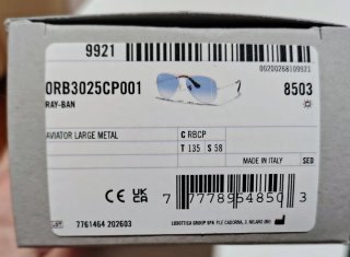 Gafas de sol Ray-Ban Aviator RB3025 Azules