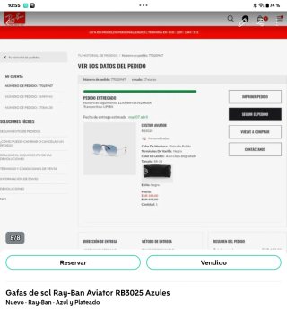 Gafas de sol Ray-Ban Aviator RB3025 Azules