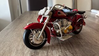 Adorno Moto con Sidecar Roja de metal