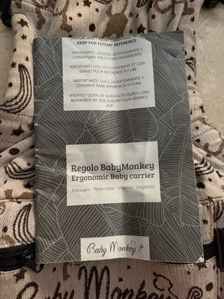 Mochila Porteo Ergonómica Baby Monkey