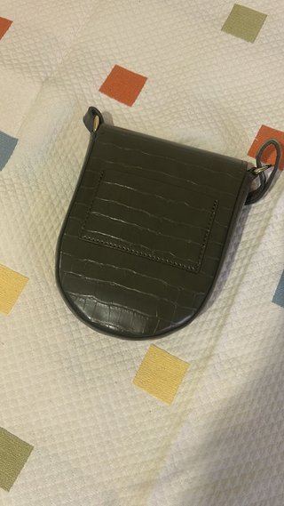 Bolso de hombro verde oscuro