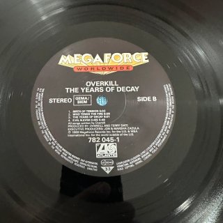 Overkill - The Years of Decay LP Vinile 33 Giri