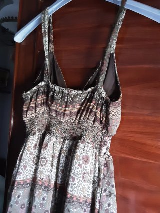 Vestido largo estampado talla M