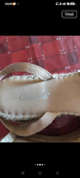 Sandali donna zeppa conchiglie
