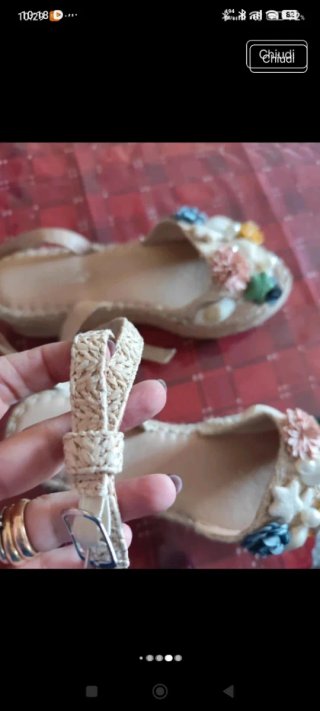 Sandali donna zeppa conchiglie