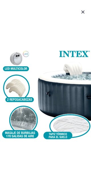Jacuzzi Inflable Portátil Intex Azul