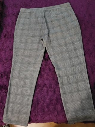 Pantalón Zara Cuadros Talla 44 Nuevo