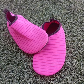 Escarpines rosas talla 36