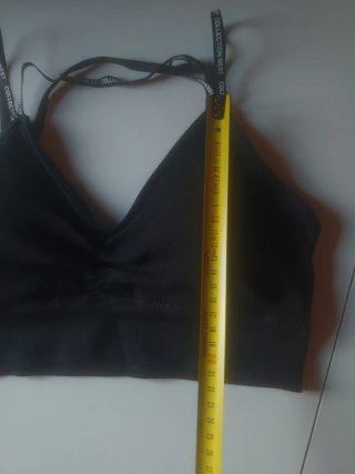 Sujetador deportivo negro talla L
