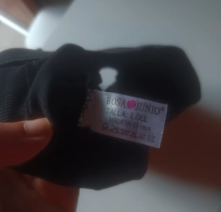 Sujetador deportivo negro talla L