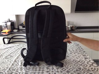 Mochila portátil negra 43x28x8cm
